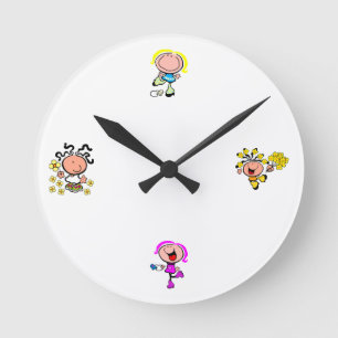 Girly Wall Clock Runde Wanduhr