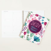 Girly Watercolor Floral Muster personalisieren Skr Planer (Anzeige)