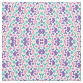 Girly Watercolor Mermaids Tales Seashells Pattern Stoff (Muster)