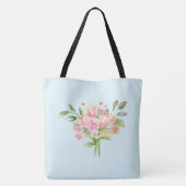 Girly Watercolor Spring Blumen Tasche (Rückseite)