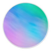 Girly weicher Regenbogen-Himmel Keramikknauf (Vorderseite)