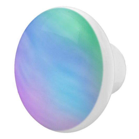 Girly weicher Regenbogen-Himmel Keramikknauf (Rechts)