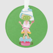 Girly Wellness-Center-Mädchen Ornament (Vorderseite)