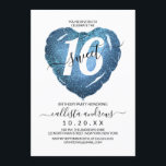 Girly White Blue Glitzer Herzballon Sweet 16 Einladung<br><div class="desc">Diese junge, moderne und niedliche 16 . Geburtstag Geburtstagsfeier ist perfekt für das trendige und stilvolle Mädchen. Es verfügt über ein Imitat gedruckt blauen funkelnd Glitzer Herzballon mit einem großen "16" auf einem einfachen weißen Hintergrund. Es ist ein elegantes, cooles, hübsches und chic lustiges Design! ***WICHTIGE HINWEIS FÜR DESIGN: Für...</div>