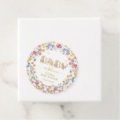 Girly Wildblume Garden Baby in Bloom Vielen Dank Geschenkanhänger (Beispiel)