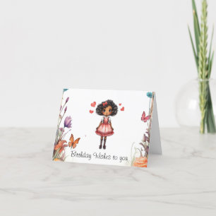Girly Wish Geburtstagsgrüße Dankeskarte