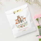 Girly Woodland Forest Animals / Blush Pink Floral Geschenktütchen (Versiegelt)
