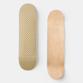Girly Yellow Wave Skateboard (Vorderseite)