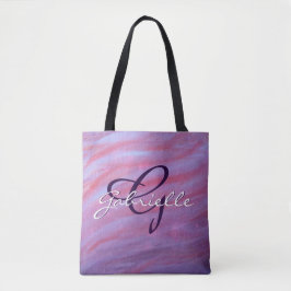 Girly Zebra Abstrakt | Niedlich rosa Lila Tasche