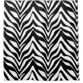 Girly Zebra Stripes Pattern Duschvorhang (Vorderseite)