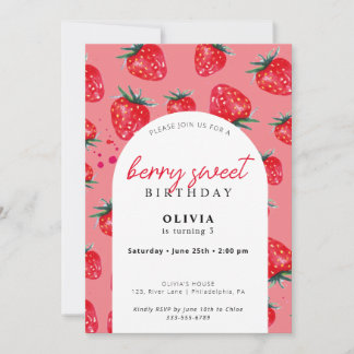 GirlyBerry Sweet Geburtstagsfrühlingseinladung Einladung