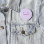 Girlyvibes Hashtag helllila rosa weibliche Vibes Button (Beispiel)