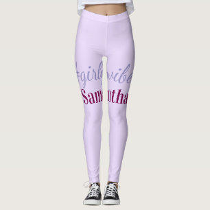 Girlyvibes Hashtag helllila rosa weibliche Vibes Leggings