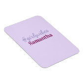 Girlyvibes Hashtag hellrosa weibliche Vibes Magnet (Rechte Seite)