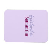 Girlyvibes Hashtag hellrosa weibliche Vibes Magnet (Horizontal)
