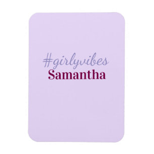 Girlyvibes Hashtag hellrosa weibliche Vibes Magnet