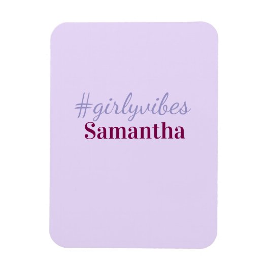 Girlyvibes Hashtag hellrosa weibliche Vibes Magnet (Vertikal)