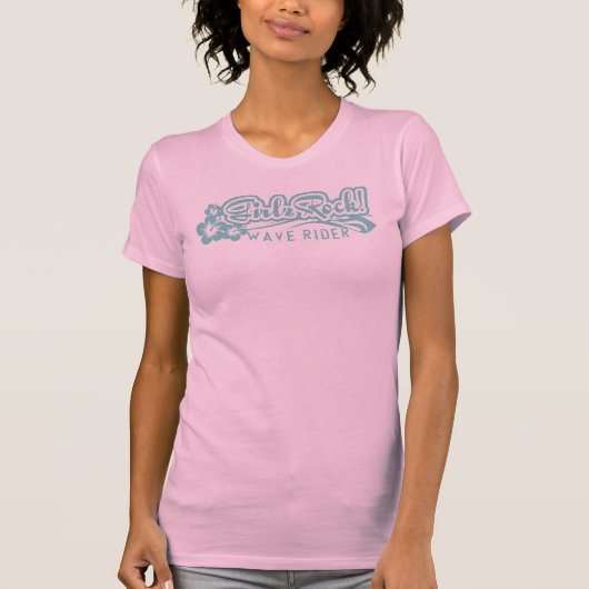 GiRlzRoCk! Wellen-Reiter T-Shirt (Vorderseite)