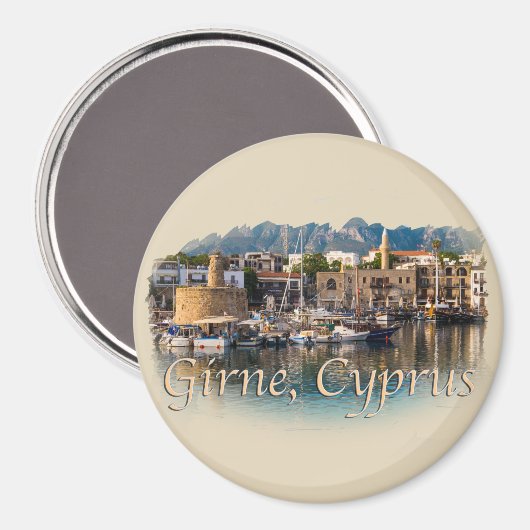 Girne Cyprus: Hafen Magnet (Vorderseite/Rückseite)