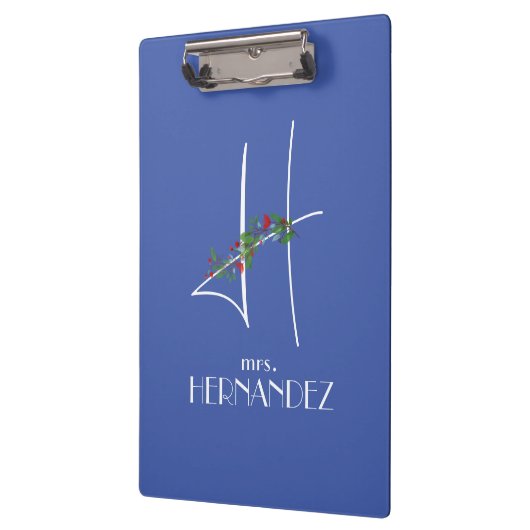 Giro boho Wasserfarbe erste H Klemmbrett (Links)