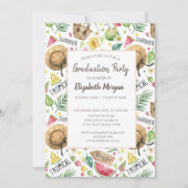 Giro Colorful Beach Relax Abschluss Partry Einladung (Vorderseite)