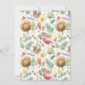 Giro Colorful Beach Relax Abschluss Partry Einladung (Rückseite)