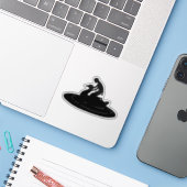 Giro del Malcantone Giro del Malcantone Silhouette Aufkleber (Laptop mit iPhone)