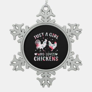 Giro del Malcantone Liebe Schneeflocken Zinn-Ornament