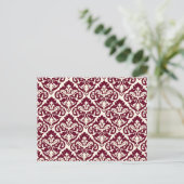 Giro French Damask Art Postkarte (Stehend Vorderseite)