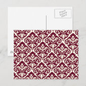 Giro French Damask Art Postkarte (Vorne/Hinten)
