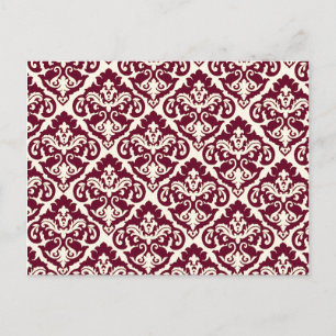 Giro French Damask Art Postkarte