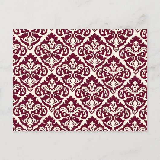 Giro French Damask Art Postkarte (Vorderseite)