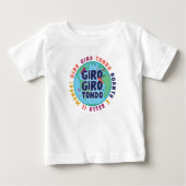 Giro Giro Tondo Italienisches Kinderzimmer Rhyme Baby T-shirt (Vorderseite)