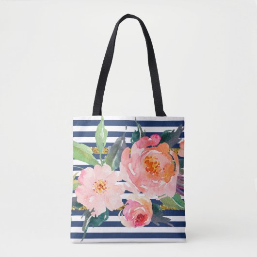 Giro Modern Chic Watercolor Blume - Streifen Tasche (Vorderseite)