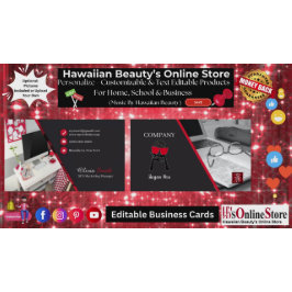 Giro Office Red Black Classy SEO QR Code Visitenkarte