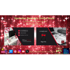 Giro Office Red Black Classy SEO QR Code Visitenkarte