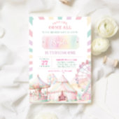 Giro Pastel Colour Carnival Circus Kindergeburtsta Einladung