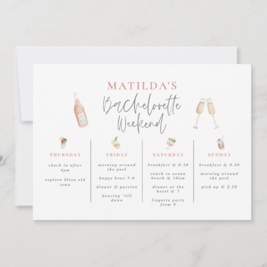 Giro-pink Drinks Bacheloretto Ankündigung (Rückseite)