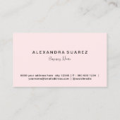 Giro Pink Lips Feminine Makeup Artist Einfach Visitenkarte (Rückseite)