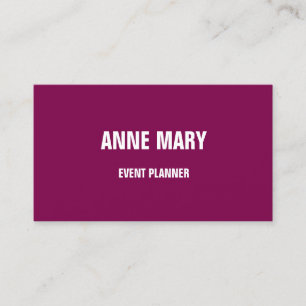 Giro Pink Wine Red Colorful Event Planner Cool Visitenkarte