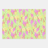 Giro Summertime Ice Creme Lipstick Limon Geschenkpapier Set (Vorderseite 3)