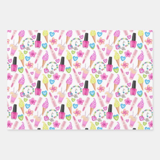 Giro Summertime Ice Creme Lipstick Limon Geschenkpapier Set (Vorderseite)