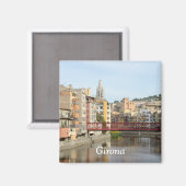 Girona (Gerona) Magnet (Vorderseite/Rückseite)