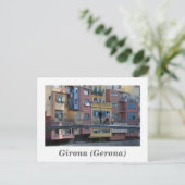 Girona (Gerona) Postkarte (Stehend Vorderseite)