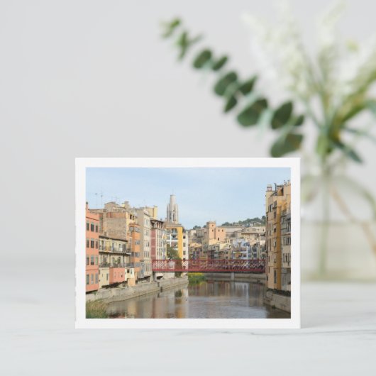 Girona (Gerona) Postkarte (Stehend Vorderseite)