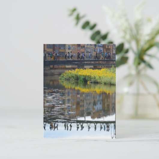 Girona (Gerona), Spanien Postkarte (Stehend Vorderseite)