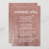 Girona Modern Rose Gold Glitzer Foil Gute Idee Einladung (Vorne/Hinten)