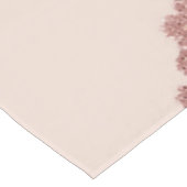 Girona Modern Rose Gold Glitzer Rosa Split Tischdecke (Schrägansicht)