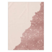 Girona Modern Rose Gold Glitzer Rosa Split Tischdecke (Vorderseite)