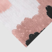 Girona Modern Rose Gold Pink Glitzer Pinselstrich Seidenpapier (Ausschnitt)